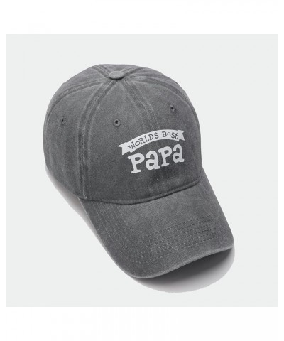 World's Best Papa Hat, Classic Vintage Dad Hat, Funny Men's Baseball Cap for Dad & Grandpa Blue $11.59 Baseball Caps