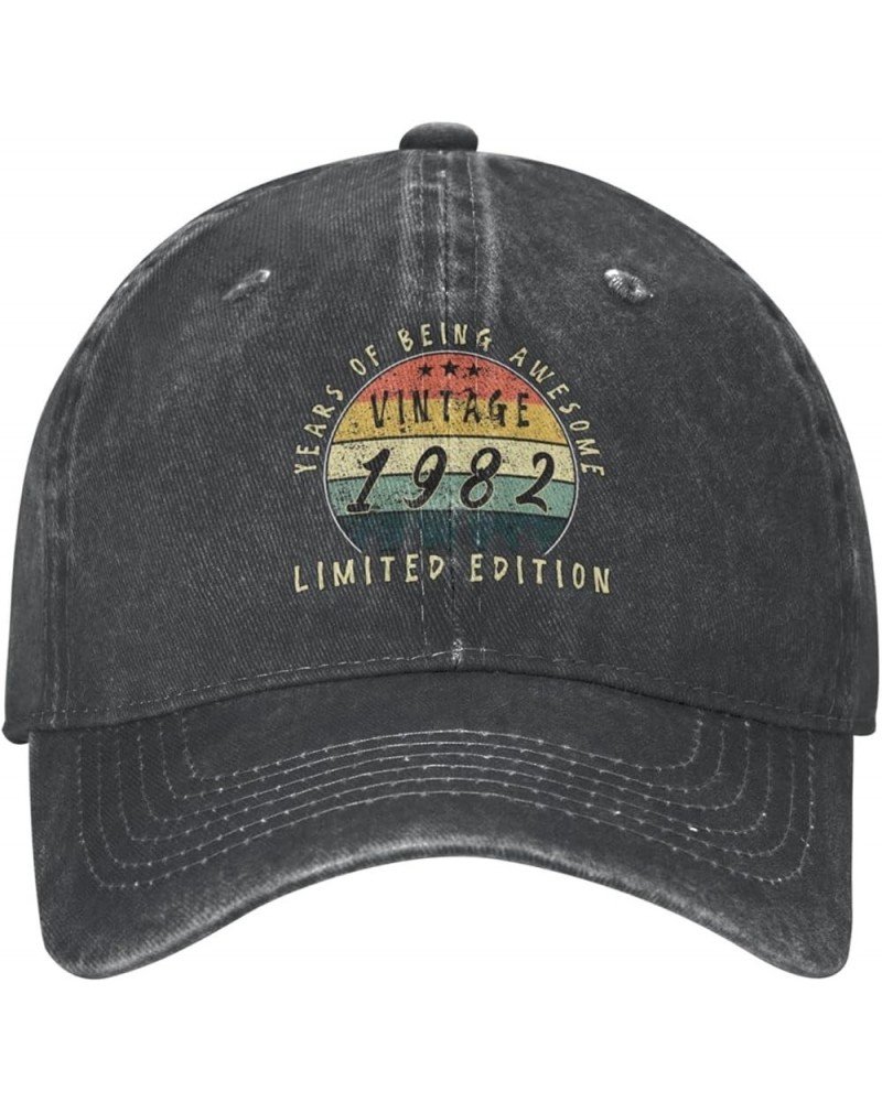 Vintage 1982 Limited Edition 40th Birthday Unisex Baseball Cap Black $13.10 Cowboy Hats