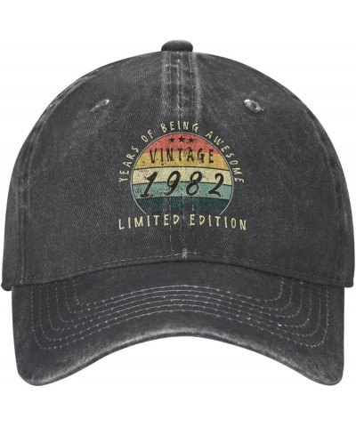 Vintage 1982 Limited Edition 40th Birthday Unisex Baseball Cap Black $13.10 Cowboy Hats