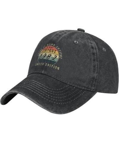 Vintage 1982 Limited Edition 40th Birthday Unisex Baseball Cap Black $13.10 Cowboy Hats