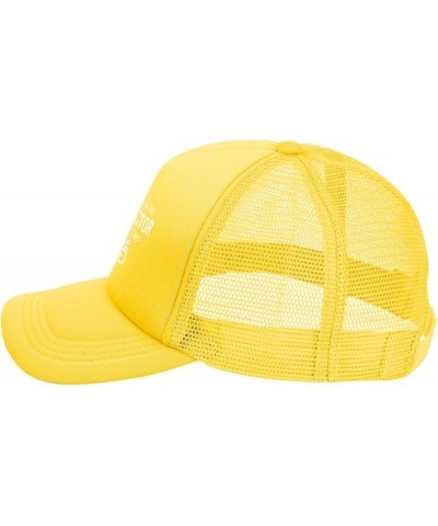 Because I'm Director Cap Mens Womens Dad Hat Black Summer Mesh Cap Adjustable Yellow $11.04 Baseball Caps