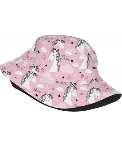 Unicorns Bucket Hats Fashion Sun Cap Packable Outdoor Fisherman Hat for Women and Men Unicorns24 $9.51 Bucket Hats