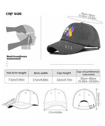 Baseball Hat World Down Syndromee Day Beach Baseball Caps for Men's Cool Hats Light Weight Uncle bearr Sun Hats Dark Grey $7....