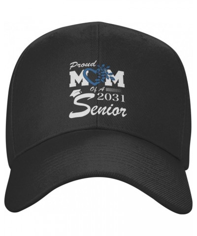 Proud Mom of a 2031 Senior Class of 2031 Graduation Classic Duckbill Caps for Stylish Sun Protection Black $11.41 Baseball Caps