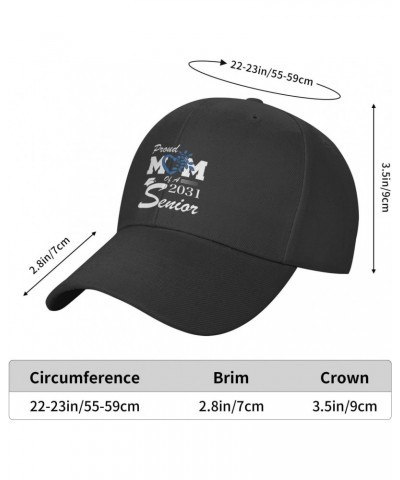 Proud Mom of a 2031 Senior Class of 2031 Graduation Classic Duckbill Caps for Stylish Sun Protection Black $11.41 Baseball Caps