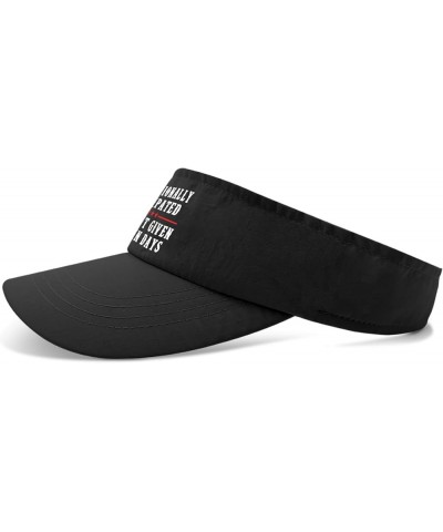 I'm Emotionally Constipated I HAVEN'T Given A Shit in Days Caps Sun Visor Hats for Men Sun Visor Allblack $13.43 Visors