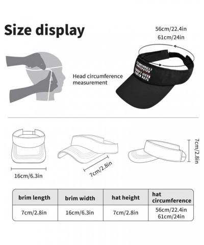 I'm Emotionally Constipated I HAVEN'T Given A Shit in Days Caps Sun Visor Hats for Men Sun Visor Allblack $13.43 Visors