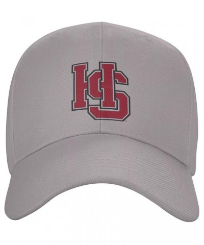 Hampden Sydney College Logo Baseball Caps Dad Hats Adjustable Size Outdoor Cap Gray $9.88 Baseball Caps