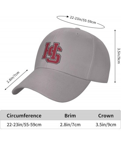 Hampden Sydney College Logo Baseball Caps Dad Hats Adjustable Size Outdoor Cap Gray $9.88 Baseball Caps