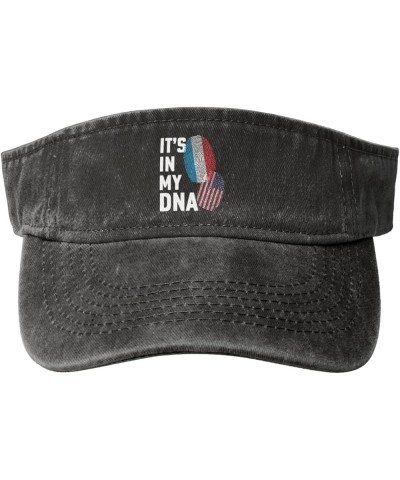 Luxembourg It's in My DNA Sun Hat Sun Visor Hats for Women Men Baseball Cap Golf Hats Black $9.70 Visors