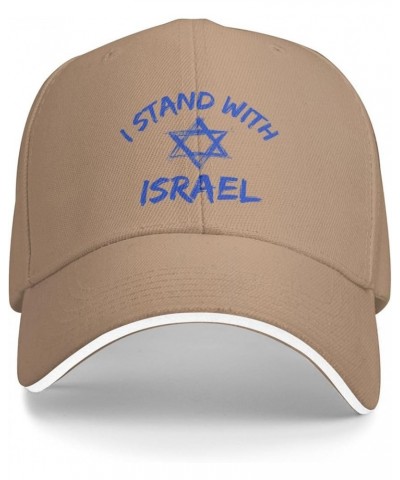 I Stand with Israel Hat Pray for Israel Cap Israel Strong I Love Israel Free Israel Hat Baseball Cap Dad Trucker Hat Natural ...