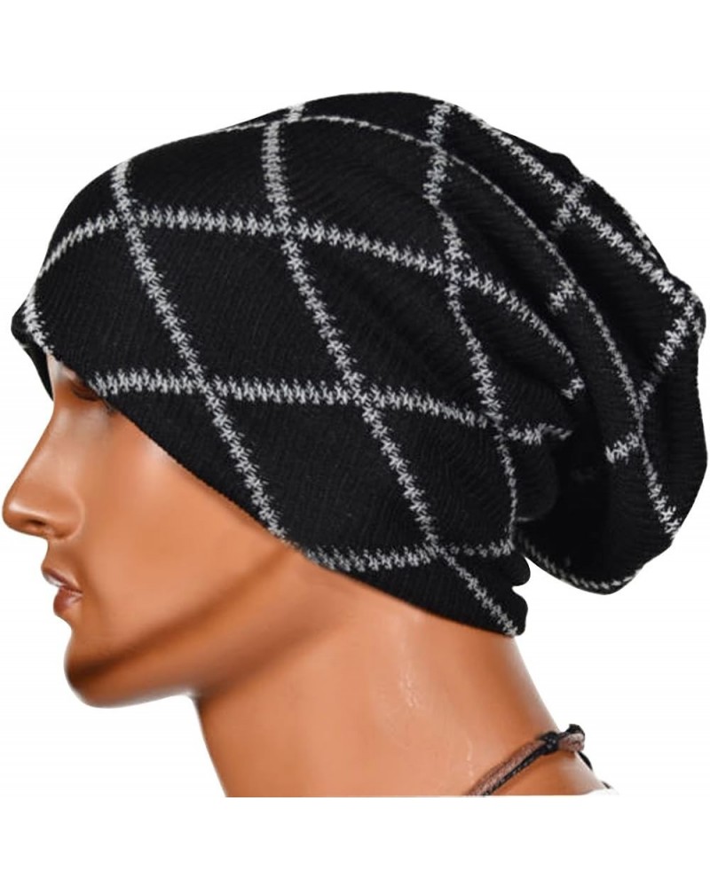 Mens Women's Outdoor Warm Knit Skiing Slouchy Baggy Skull Beanie Hat Cap Deep Gray $8.49 Skullies & Beanies