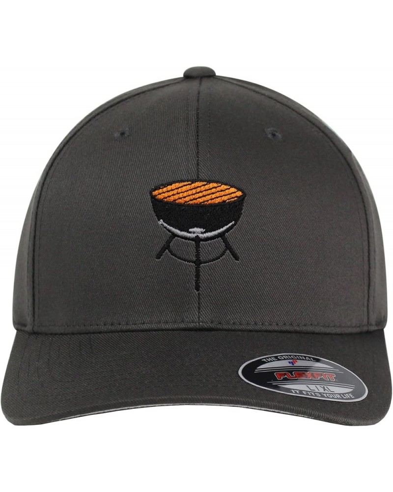 Flexfit BBQ Embroidered Baseball Cap Foodie Gray $15.67 Baseball Caps