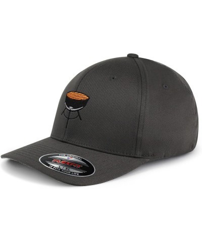 Flexfit BBQ Embroidered Baseball Cap Foodie Gray $15.67 Baseball Caps