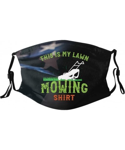 Funny Lawn Mowing Push Mower Face Mask Adjustable Breathable Balaclava with Filter Black $11.27 Balaclavas