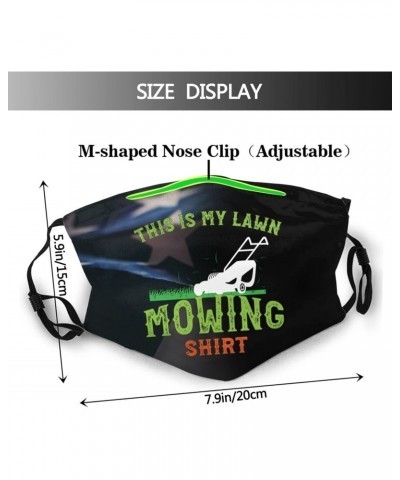 Funny Lawn Mowing Push Mower Face Mask Adjustable Breathable Balaclava with Filter Black $11.27 Balaclavas