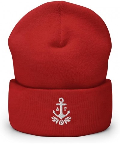 Delta Gamma Sorority Beanie: Premium Quality Soft Turbo Acrylic Campus Wear for Pride & Warmth, Winter Hat Red Design 2 $22.7...