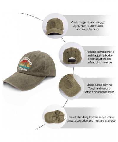 I'm Just Here to Hit The Trees and Curse Caps Youth Golf Hat Pigment Black Fishing Hat Gifts for Her Pigment Khaki $10.98 Bas...