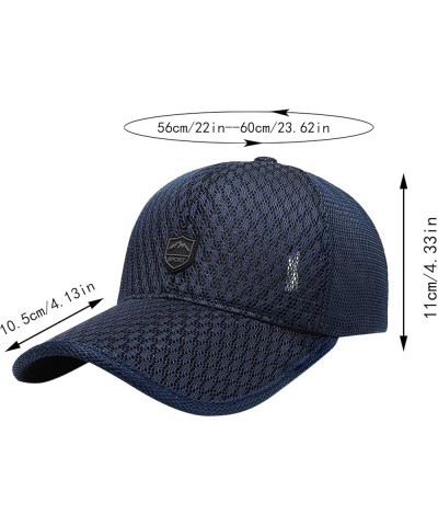 Men Outdoor Long Brim Sunshade Sunscreen Hat Mesh Breathable Baseball Cap Peaked Hat Ladies Visors for Women Black $8.73 Visors