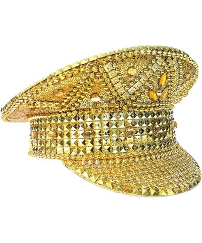 Bejeweled Crystal Captain Hat Hat For Bachelorette Party Hat Versatile For Club Stage Headwear For Ladies Elegant B $20.06 Fe...