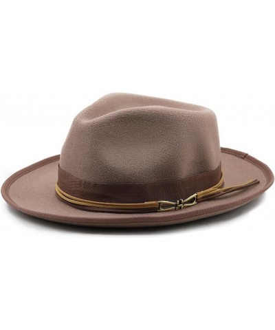 Winter Women Hats Men Felt Hat Bow Luxury Fashion Casual Wedding Wool Hat Men Women Fedora 02 $19.98 Fedoras