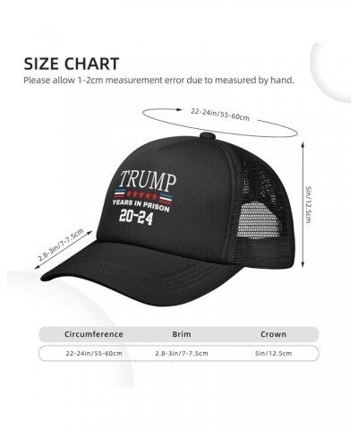 Trump 2024 Years in Prison Anti Trump Trucker Hat Women Mesh Baseball Cap Cowboy Hat Men Dad Hat Snapback Hat Black Black $10...