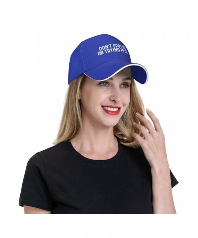 Don't Spot Me Im Trying to Die Hat for Men Baseball Caps Funny Hats Blue $11.48 Baseball Caps