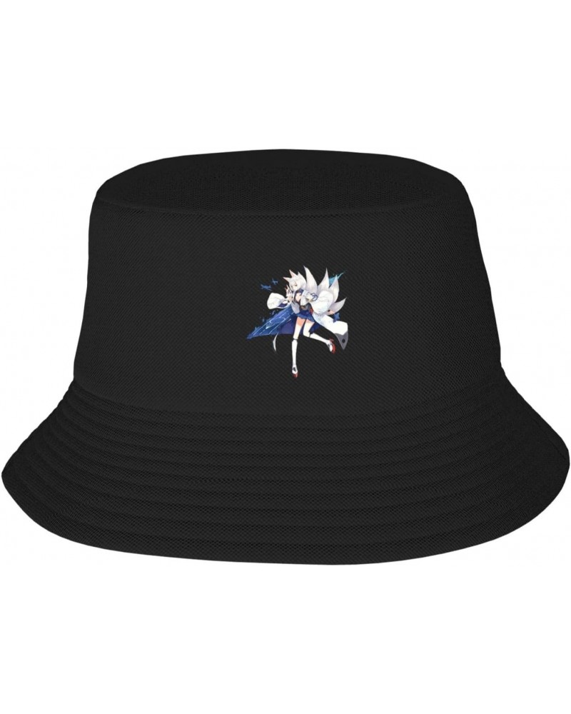 Azur Lane Kaga Bucket Hat Unisex Packable Fisherman Cap Reversible Outdoor Sun Hat $12.59 Bucket Hats