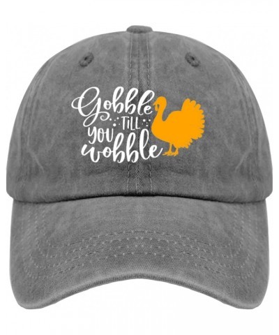 Baseball Hats for Women Gym Caps for Men's Gobble Till You Wobble Sport Hats $11.59 Baseball Caps