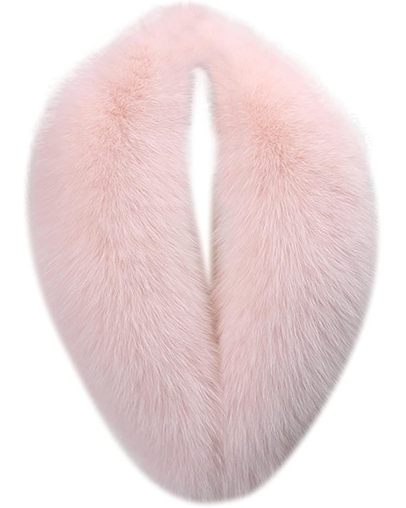 Furry Collar Scarf Women Winter Neck Warmer Fuzzy Scarf Wrap Warm Plush Scarf Clothing Accessorie Pink $7.93 Scarves