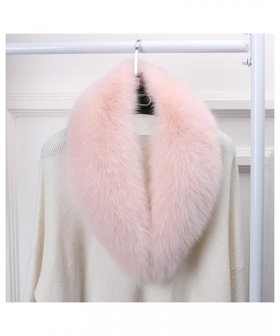 Furry Collar Scarf Women Winter Neck Warmer Fuzzy Scarf Wrap Warm Plush Scarf Clothing Accessorie Pink $7.93 Scarves