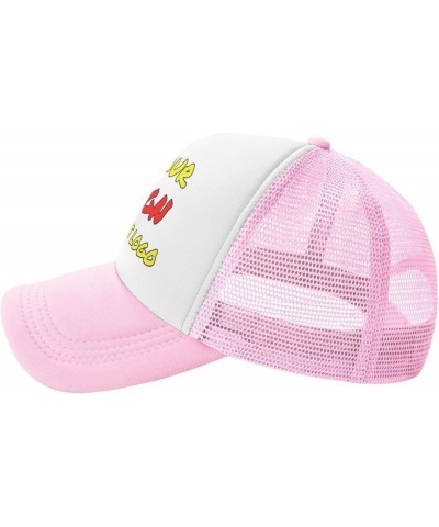 Custom Hats Design Your Own Trucker Hat Text Or Logo Or Images Baseball Cap for Man Or Women Personalized Gifts Pink $8.11 Ba...