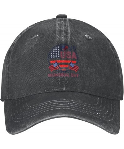 Love USA Memorial Day Baseball Cap for Men Women Hats Adjustable Vintage Cowboy Hat Dad Hats Black $13.66 Cowboy Hats