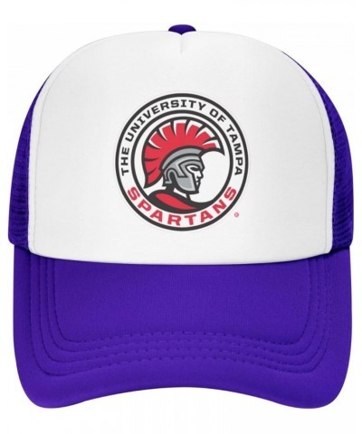 The University of Tampa Trucker Hats for Both Men and Women - Mesh Baseball Snapback Hats Purple $9.87 Baseball Caps