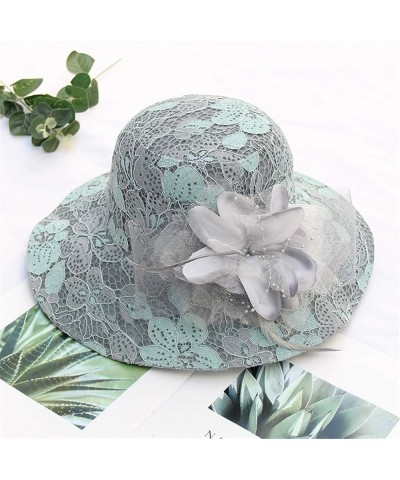 Women's Church Fascinator Bridal Tea Party Wedding Hat Run Like A Girl Hat Blue-e $7.58 Sun Hats