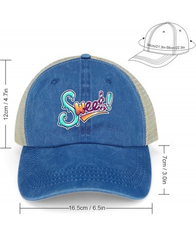 Sweet Letter Baseball Cap Personalized Trucker Hat Dad Hats Sports Cap for Men Women Dark Blue-style $9.74 Baseball Caps