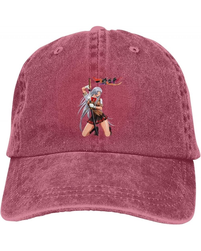 Ikki Anime Tousen Hat Cap Fashion Adjustable Baseball Hat Washable Cowboy Hat Suitable for Men and WomenBlack Red $10.37 Base...