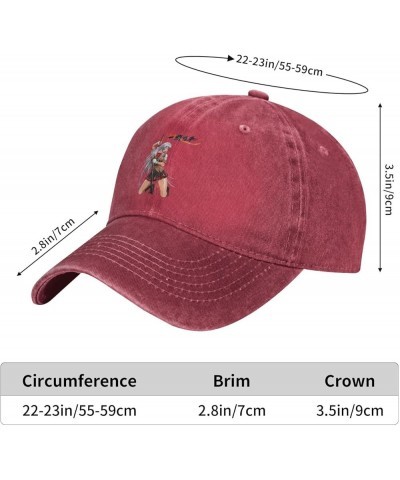 Ikki Anime Tousen Hat Cap Fashion Adjustable Baseball Hat Washable Cowboy Hat Suitable for Men and WomenBlack Red $10.37 Base...