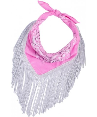 Women's Fall Bandana Square Headband Disco Scarves Cowgirl Winter Shawl Summer Square Cozy Western Pink $6.62 Scarves