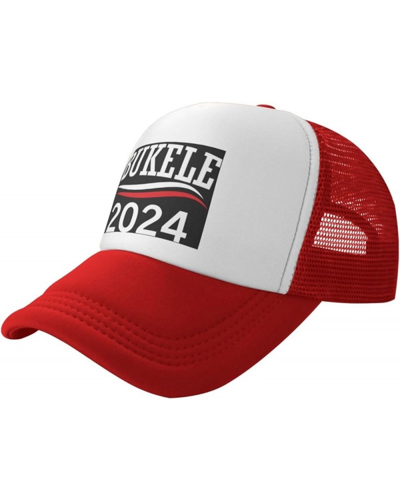 Nayib Bukele 2024 for President Gifts Trucker Hat Mesh Baseball Cap Men Ponytail Hat Adjustable Women Sun Hat Black Red $10.1...