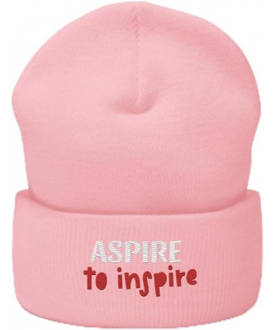 Quoted Cuffed Beanie Baby Pink $15.00 Skullies & Beanies