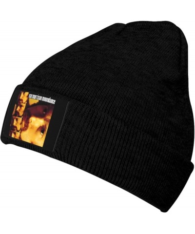 Beanie Hats Unisex Warm Winter Softknit Caps Hat Headwear Head Wrap Cap for Men Women Black Black $10.45 Skullies & Beanies