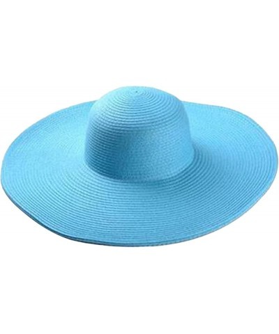 Beach Hats for Women Summer Sunscreen Straw Hat Casual Beach Sun Hat Roll Up Wide Brim Vacation Outdoor Uv Protection Cap Hat...