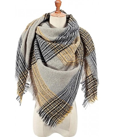 Scarf Gift Scarf Women Scarf Fashion Plaid Winter Scarves for Ladies Shawls Wraps Warm Shawl (Color : C, Size : 200 * 135 * 1...