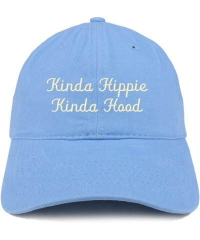 Kinda Hippie Kinda Hood Embroidered Brushed Cotton Cap Carolina Blue $10.25 Baseball Caps