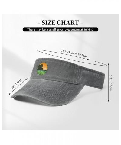 Farm Circle Logo Sun Visor Hats for Women Men Adjustable Sports Sun Hats Golf Cap Gray $11.83 Visors