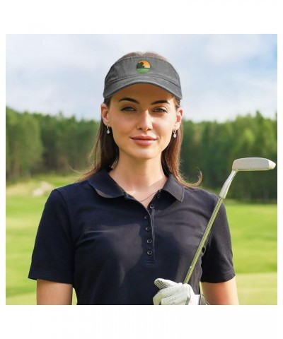 Farm Circle Logo Sun Visor Hats for Women Men Adjustable Sports Sun Hats Golf Cap Gray $11.83 Visors