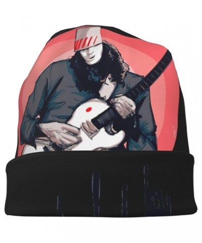 Buckethead Knit Hat Beanie Cap Skull Cap for Outdoor Fashion Head Hats Casual Chapeau Black $6.89 Skullies & Beanies