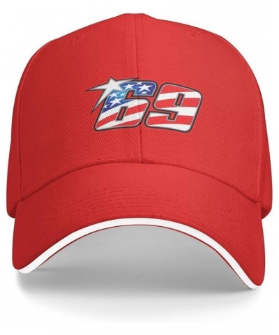 Nicky Hayden Sandwich Cap Unisex Classic Baseball Capunisex Adjustable Casquette Dad Hat Red $12.74 Baseball Caps