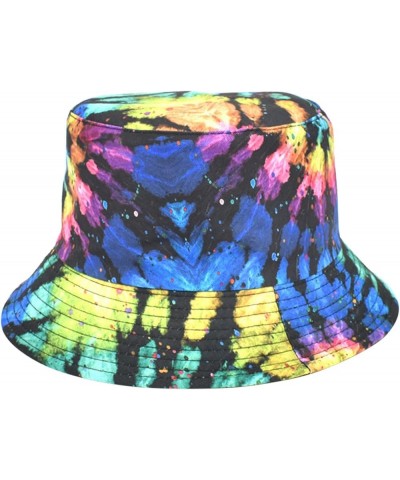 Sunshade Hat Outdoor Hat Fisherman's Basin Hat Bucket Hat Printing Adult Fashion Baseball Caps Cloth Hat Black Multicolor-c $...